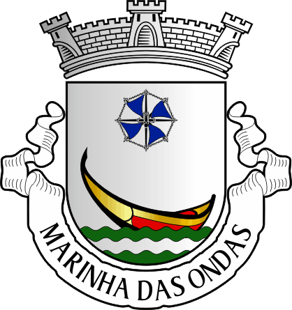 Brasão da freguesia de Marinha das Ondas - Marinha das Ondas civil parish, coat-of-arms