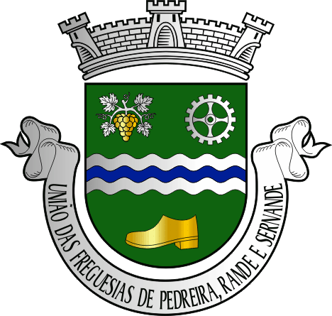 Brasão da União das freguesias de Pedreira, Rande e Sernande - Pedreira, Rande and Sernande civil parishes union coat-of-arms Brasão da União das freguesias de Pedreira, Rande e Sernande - Pedreira, Rande and Sernande civil parishes union coat-of-arms