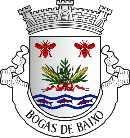 Brasão da antiga freguesia de Bogas de Baixo - Bogas de Baixo former civil parish, coat-of-arms Brasão da antiga freguesia de Bogas de Baixo - Bogas de Baixo former civil parish, coat-of-arms