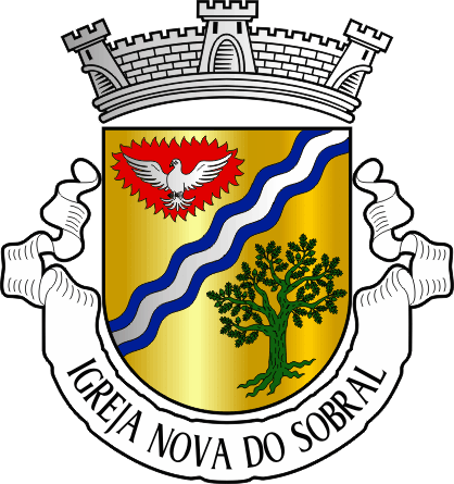 Brasão da freguesia de Igreja Nova do Sobral - Igreja Nova do Sobral civil parish, coat-of-arms Brasão da freguesia de Igreja Nova do Sobral - Igreja Nova do Sobral civil parish, coat-of-arms