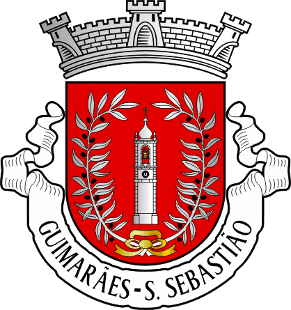 Brasão da antiga freguesia de Guimarães (São Sebastião) - Guimarães (São Sebastião) former civil parish, coat-of-arms Brasão da antiga freguesia de Guimarães (São Sebastião) - Guimarães (São Sebastião) former civil parish, coat-of-arms
