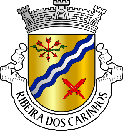 Brasão da antiga freguesia de Ribeira dos Carinhos - Ribeira dos Carinhos former civil parish, coat-of-arms Brasão da antiga freguesia de Ribeira dos Carinhos - Ribeira dos Carinhos former civil parish, coat-of-arms