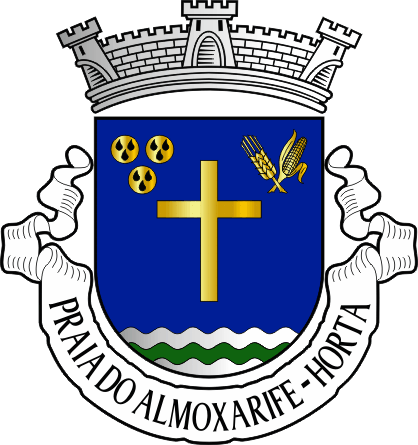 Brasão da freguesia de Praia do Almoxarife - Praia do Almoxarife civil parish, coat-of-arms Brasão da freguesia de Praia do Almoxarife - Praia do Almoxarife civil parish, coat-of-arms