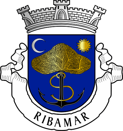 Brasão da freguesia de Ribamar - Ribamar civil parish, coat-of-arms Brasão da freguesia de Ribamar - Ribamar civil parish, coat-of-arms