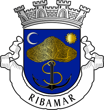 Brasão da freguesia de Ribamar - Ribamar civil parish, coat-of-arms Brasão da freguesia de Ribamar - Ribamar civil parish, coat-of-arms