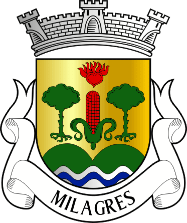 Brasão da freguesia de Milagres - Milagres civil parish, coat-of-arms Brasão da freguesia de Milagres - Milagres civil parish, coat-of-arms