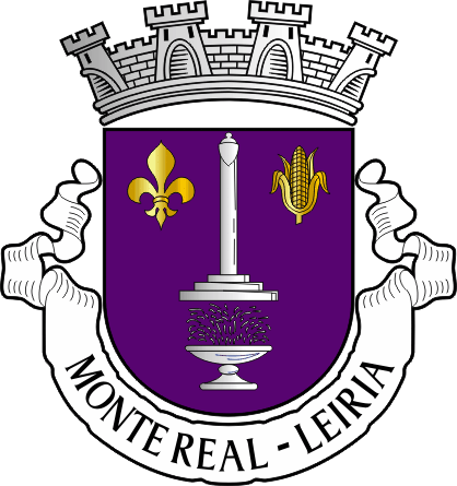 Brasão da antiga freguesia de Monte Real - Monte Real former civil parish, coat-of-arms Brasão da antiga freguesia de Monte Real - Monte Real former civil parish, coat-of-arms