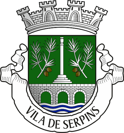 Brasão da freguesia de Serpins - Serpins civil parish, coat-of-arms Brasão da freguesia de Serpins - Serpins civil parish, coat-of-arms