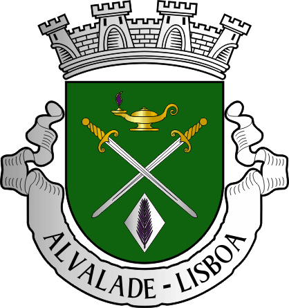 Brasão da Freguesia de Alvalade - Alvalade civil parish, coat-of-arms Brasão da Freguesia de Alvalade - Alvalade civil parish, coat-of-arms