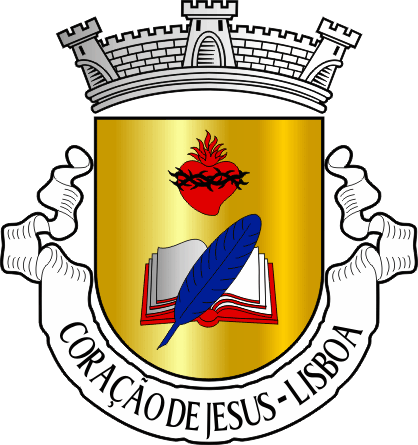 Brasão da antiga freguesia de Coração de Jesus - Coração de Jesus former civil parish, coat-of-arms Brasão da antiga freguesia de Coração de Jesus - Coração de Jesus former civil parish, coat-of-arms