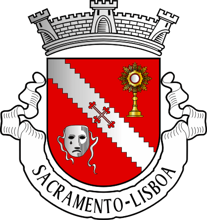 Brasão da antiga freguesia de Sacramento - Sacramento former civil parish, coat-of-arms Brasão da antiga freguesia de Sacramento - Sacramento former civil parish, coat-of-arms