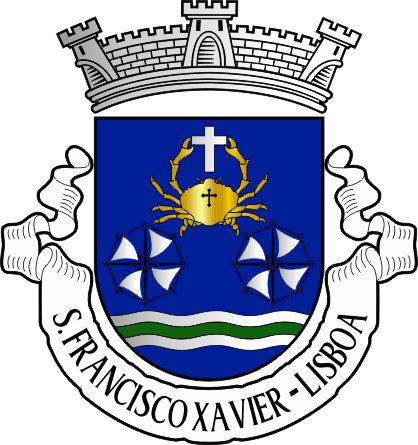 Brasão da antiga freguesia de São Francisco Xavier - São Francisco Xavier former civil parish, coat-of-arms Brasão da antiga freguesia de São Francisco Xavier - São Francisco Xavier former civil parish, coat-of-arms