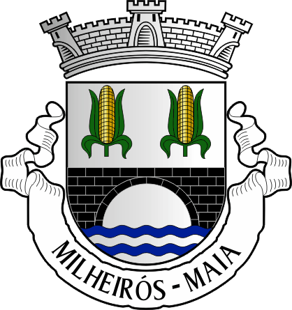 Brasão da freguesia de Milheirós - Milheirós civil parish, coat-of-arms Brasão da freguesia de Milheirós - Milheirós civil parish, coat-of-arms