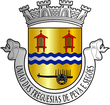 Brasão da União das freguesias de Peva e Segões - Peva and Segões civil parishes union coat-of-arms