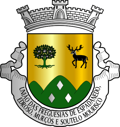 Brasão da União das freguesias de Espadanedo, Edroso, Murçós e Soutelo Mourisco - Espadanedo, Edroso, Murçós and Soutelo Mourisco civil parishes union coat-of-arms