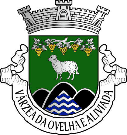 Brasão da antiga freguesia de Várzea da Ovelha e Aliviada - Várzea da Ovelha e Aliviada former civil parish, coat-of-arms Brasão da antiga freguesia de Várzea da Ovelha e Aliviada - Várzea da Ovelha e Aliviada former civil parish, coat-of-arms