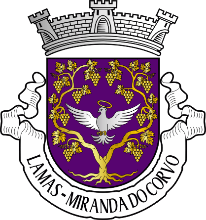Brasão da freguesia de Lamas - Lamas civil parish, coat-of-arms Brasão da freguesia de Lamas - Lamas civil parish, coat-of-arms