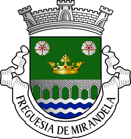 Brasão da freguesia de Mirandela - Mirandela civil parish, coat-of-arms