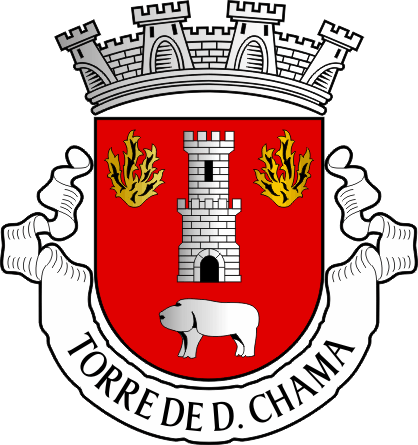 Brasão da freguesia de Torre de Dona Chama - Torre de Dona Chama civil parish, coat-of-arms Brasão da freguesia de Torre de Dona Chama - Torre de Dona Chama civil parish, coat-of-arms
