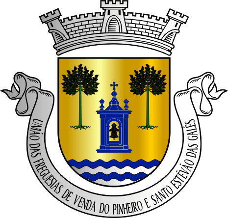 Brasão da União das freguesias de Venda do Pinheiro e Santo Estêvão das Galés - Venda do Pinheiro and Santo Estêvão das Galés civil parishes union coat-of-arms Brasão da União das freguesias de Venda do Pinheiro e Santo Estêvão das Galés - Venda do Pinheiro and Santo Estêvão das Galés civil parishes union coat-of-arms