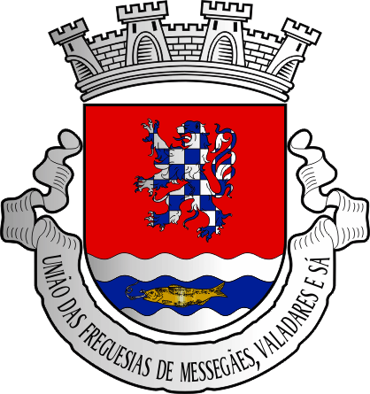 Brasão da União das freguesias de Messegães, Valadares e Sá - Messegães, Valadares and Sá civil parishes union coat-of-arms Brasão da União das freguesias de Messegães, Valadares e Sá - Messegães, Valadares and Sá civil parishes union coat-of-arms