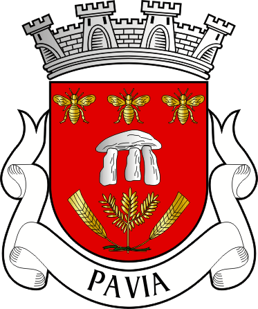 Brasão da freguesia de Pavia - Pavia civil parish, coat-of-arms Brasão da freguesia de Pavia - Pavia civil parish, coat-of-arms