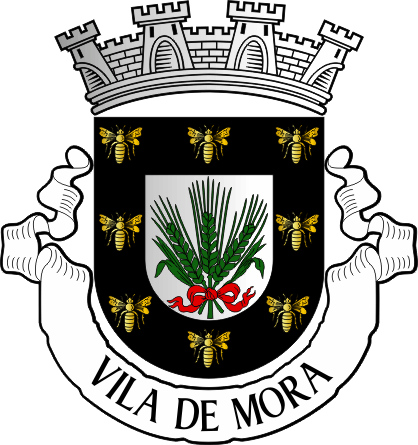 Brasão do Município de Mora - Mora municipal coat-of-arms Brasão do Município de Mora - Mora municipal coat-of-arms