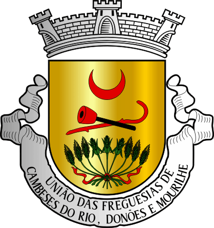 Brasão da União das freguesias de Cambeses do Rio, Donões and Mourilhe - Cambeses do Rio, Donões and Mourilhe civil parishes union coat-of-arms