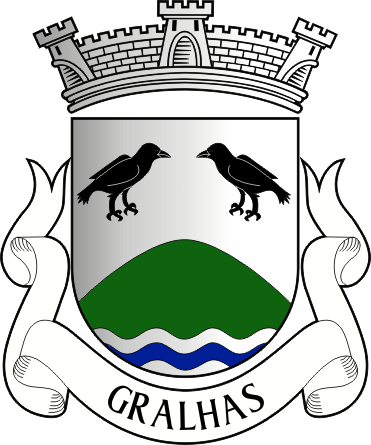 Brasão da freguesia de Gralhas - Gralhas civil parish, coat-of-arms Brasão da freguesia de Gralhas - Gralhas civil parish, coat-of-arms