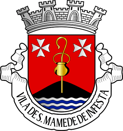 Brasão da antiga freguesia de São Mamede de Infesta - São Mamede de Infesta former civil parish, coat-of-arms Brasão da antiga freguesia de São Mamede de Infesta - São Mamede de Infesta former civil parish, coat-of-arms