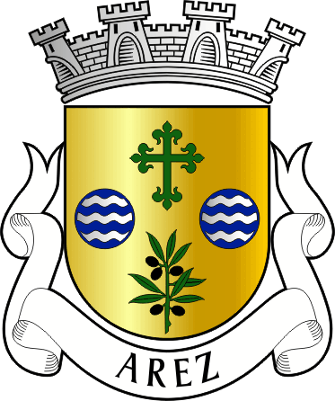 Brasão da freguesia de Arez - Arez civil parish, coat-of-arms Brasão da freguesia de Arez - Arez civil parish, coat-of-arms