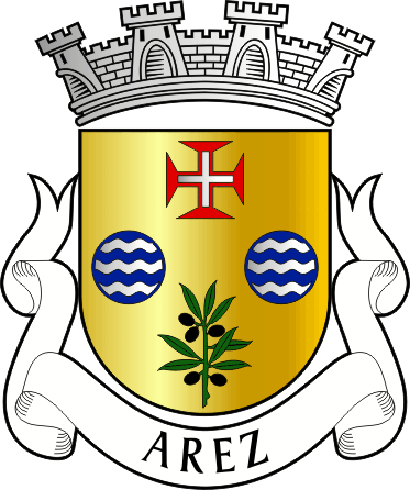 Brasão da freguesia de Arez - Arez civil parish, coat-of-arms Brasão da freguesia de Arez - Arez civil parish, coat-of-arms
