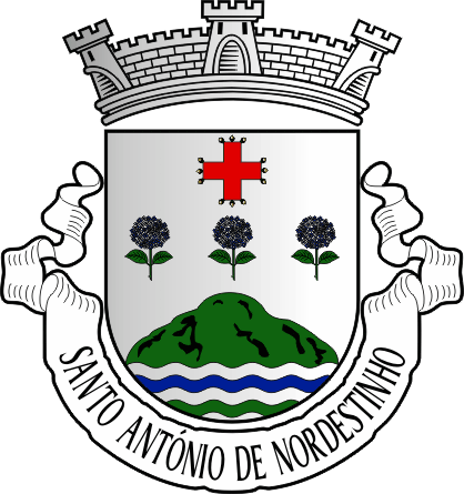 Brasão da freguesia de Santo António de Nordestinho - Santo António de Nordestinho civil parish, coat-of-arms Brasão da freguesia de Santo António de Nordestinho - Santo António de Nordestinho civil parish, coat-of-arms
