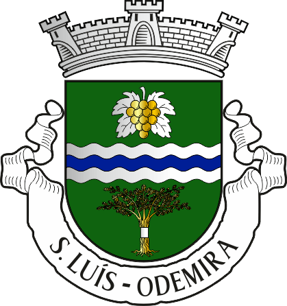 Brasão da freguesia de São Luís - São Luís civil parish, coat-of-arms Brasão da freguesia de São Luís - São Luís civil parish, coat-of-arms