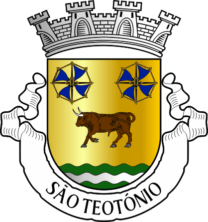 Brasão da freguesia de São Teotónio - São Teotónio civil parish, coat-of-arms Brasão da freguesia de São Teotónio - São Teotónio civil parish, coat-of-arms
