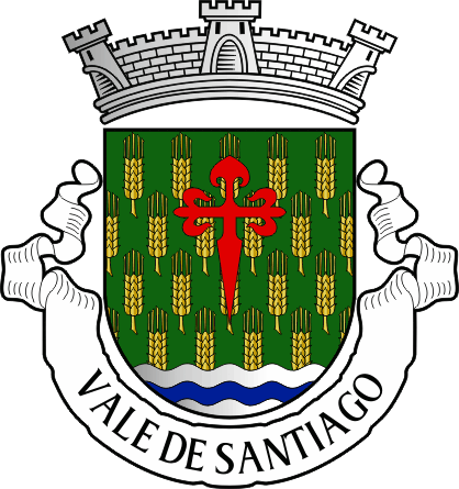 Brasão da freguesia de Vale de Santiago - Vale de Santiago civil parish, coat-of-arms Brasão da freguesia de Vale de Santiago - Vale de Santiago civil parish, coat-of-arms