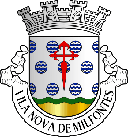 Brasão da freguesia de Vila Nova de Milfontes - Vila Nova de Milfontes civil parish, coat-of-arms Brasão da freguesia de Vila Nova de Milfontes - Vila Nova de Milfontes civil parish, coat-of-arms