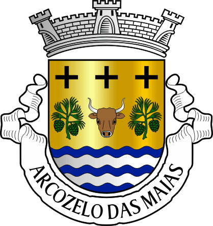 Brasão da freguesia de Arcozelo das Maias - Arcozelo das Maias civil parish, coat-of-arms
