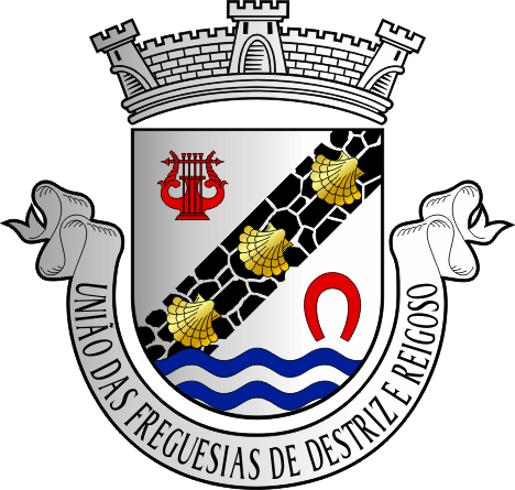Brasão da União das freguesias de Destriz e Reigoso - Destriz and Reigoso civil parishes union coat-of-arms Brasão da União das freguesias de Destriz e Reigoso - Destriz and Reigoso civil parishes union coat-of-arms
