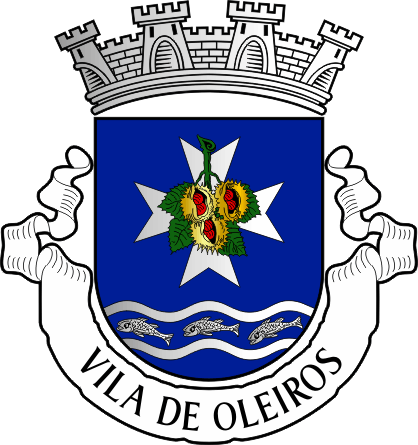 Brasão do município de Oleiros - Oleiros municipality coat-of-arms