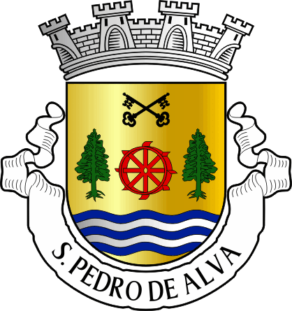 Brasão da antiga freguesia de São Pedro de Alva - São Pedro de Alva former civil parish, coat-of-arms Brasão da antiga freguesia de São Pedro de Alva - São Pedro de Alva former civil parish, coat-of-arms