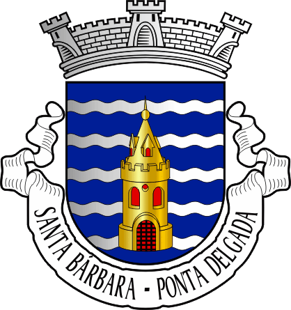 Brasão da freguesia de Santa Bárbara - Santa Bárbara civil parish, coat-of-arms Brasão da freguesia de Santa Bárbara - Santa Bárbara civil parish, coat-of-arms
