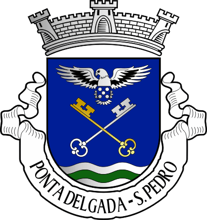 Brasão da freguesia de Ponta Delgada (São Pedro) - Ponta Delgada (São Pedro) civil parish, coat-of-arms Brasão da freguesia de Ponta Delgada (São Pedro) - Ponta Delgada (São Pedro) civil parish, coat-of-arms