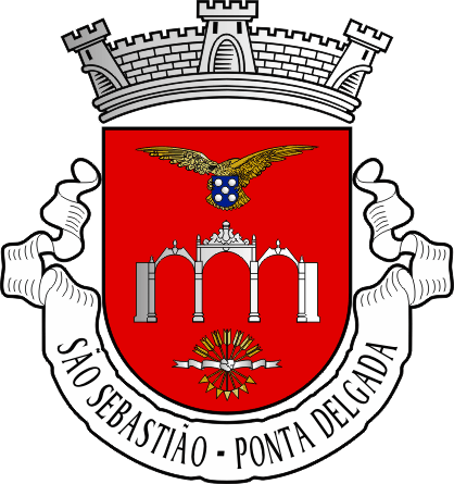 Brasão da freguesia de Ponta Delgada (São Sebastião) - Ponta Delgada (São Sebastião) civil parish, coat-of-arms Brasão da freguesia de Ponta Delgada (São Sebastião) - Ponta Delgada (São Sebastião) civil parish, coat-of-arms