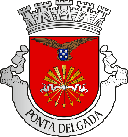 Brasão do Município de Ponta Delgada - Ponta Delgada municipal coat-of-arms Brasão do Município de Ponta Delgada - Ponta Delgada municipal coat-of-arms