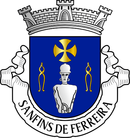 Brasão da antiga freguesia de Sanfins de Ferreira - Sanfins de Ferreira former civil parish, coat-of-arms Brasão da antiga freguesia de Sanfins de Ferreira - Sanfins de Ferreira former civil parish, coat-of-arms