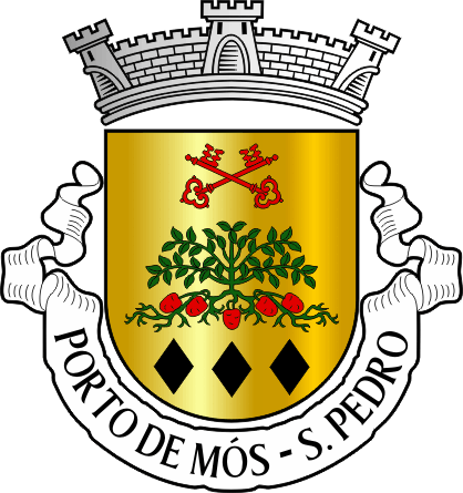Brasão da antiga freguesia de Porto de Mós (São Pedro) - Porto de Mós (São Pedro) former civil parish, coat-of-arms Brasão da antiga freguesia de Porto de Mós (São Pedro) - Porto de Mós (São Pedro) former civil parish, coat-of-arms