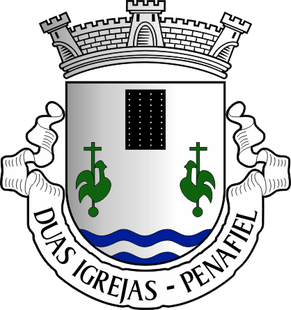 Brasão da freguesia de Duas Igrejas - Duas Igrejas civil parish, coat-of-arms Brasão da freguesia de Duas Igrejas - Duas Igrejas civil parish, coat-of-arms
