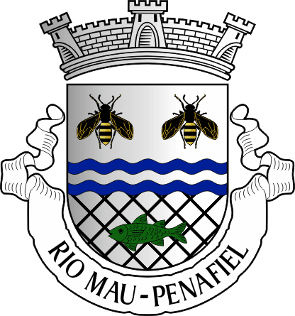 Brasão da freguesia de Rio Mau - Rio Mau civil parish, coat-of-arms Brasão da freguesia de Rio Mau - Rio Mau civil parish, coat-of-arms