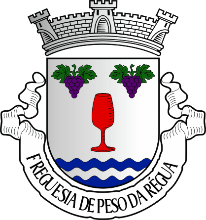 Brasão da antiga freguesia de Peso da Régua - Peso da Régua former civil parish, coat-of-arms Brasão da antiga freguesia de Peso da Régua - Peso da Régua former civil parish, coat-of-arms